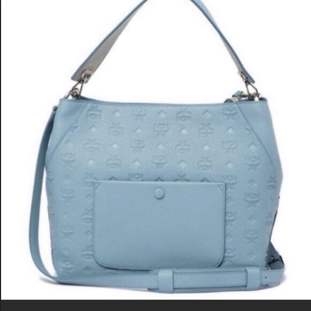 Authentic Klara Hobo in MCM Monogram  Leather Bag